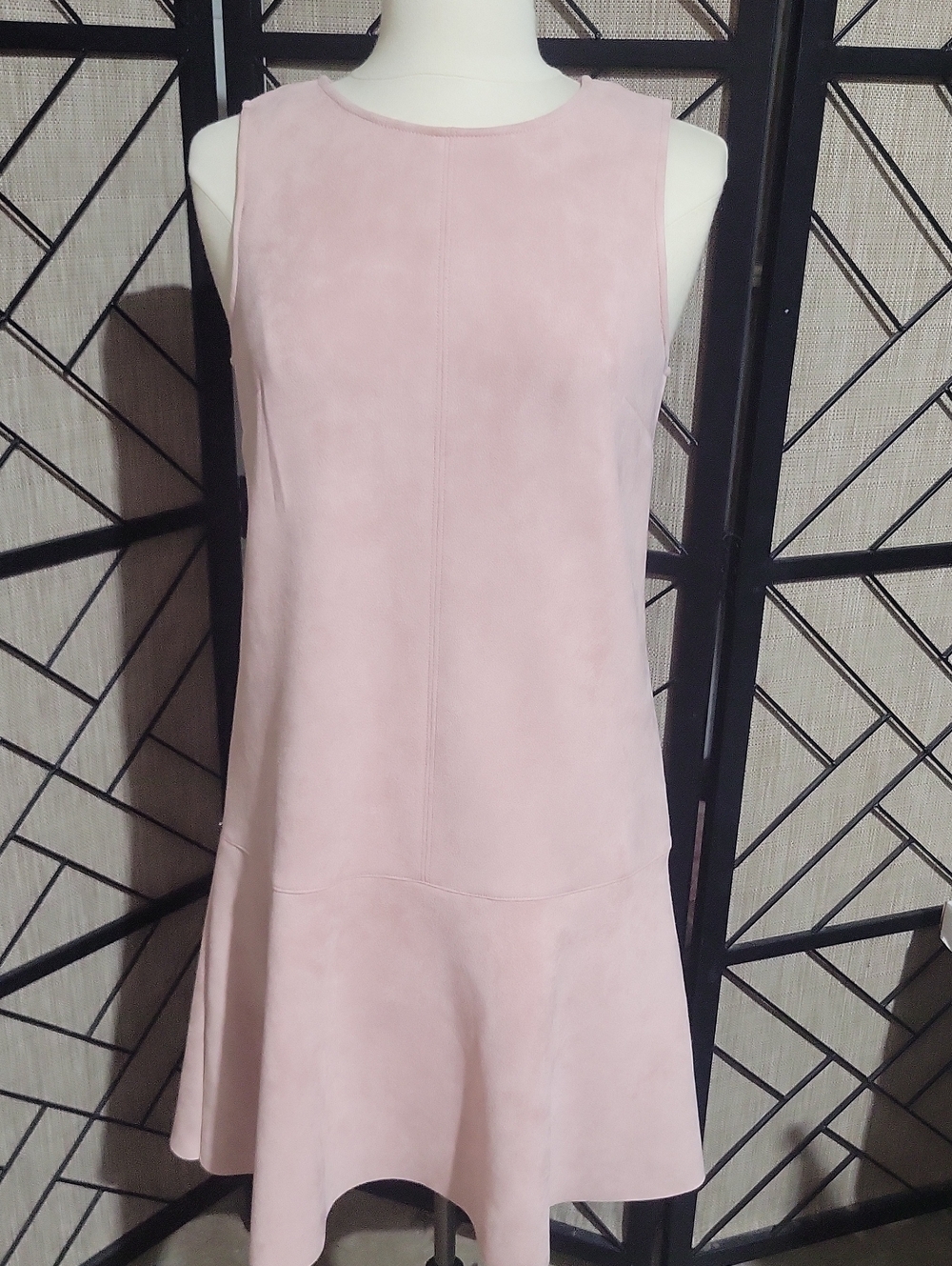 Vince Camuto Blush Pink Sleeveless Flared Hem Dress